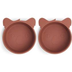 Nuuroo Alex silicone deep plate 2-pack Mahogany