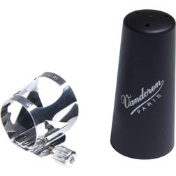 Vandoren LC731APC Optimal Ligatur och plastmössa, passar Bb Clarinet (silverpläterad)