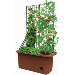 The Lakeside Collection Self Watering Vegetable Planter Box Trellis on