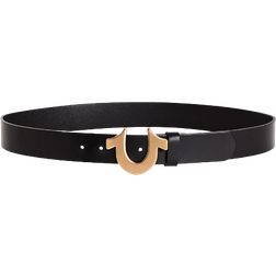 True Religion Horseshoe Buckle Belt - Gold Metal