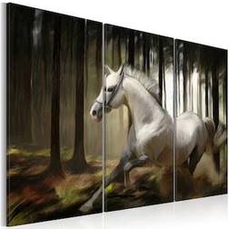 Arkiio A White Horse In The Midst Of The Trees Tavla 90x60cm