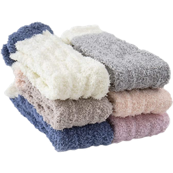 Tehook Fuzzy Socks Women 6-pack