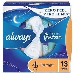 Always Infinity FlexFoam Overnight Size 4 13-pack