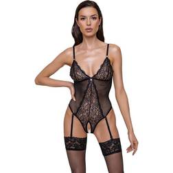Cottelli Collection Bodysuit Senza Cavallo Nero
