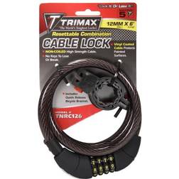 Trimax Trimaflex Non-Coiled Resettable Combination Cable Lock