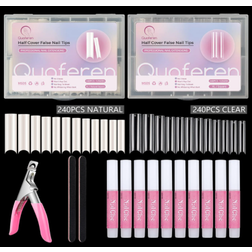 Deciniee Professional Half Cover Nail Extensions Kit 480-pack