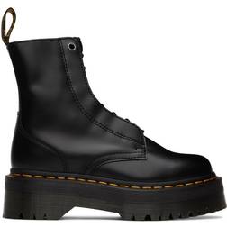 Dr. Martens Jarrick Smooth Leather Platform Boots - Black