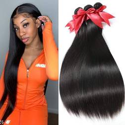 YOCYTU Brazilian Straight Hair Bundles 12 Inches 10A 3-pack