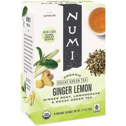 Numi Organic Tea Decaf Ginger Lemon 16 Tea