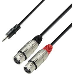 Adam Hall 3.5 mm - 2XLR M-F 6m