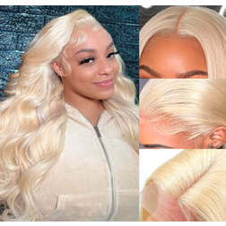 Alimoonbeam HD Body Wave Lace Frontal Wig 24 inch Blonde