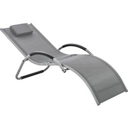 OutSunny Ergonomic Lounge Chair Dark Grey