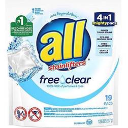 All Mighty Pacs Laundry Detergent, Free Clear for Sensitive Skin, Count