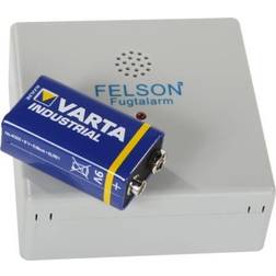 Felson Falsklarm inkl. 9V-batteri. BxHxD 82x82x35 mm