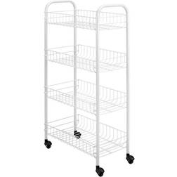 Metaltex Tomado-Metaltex Keuken/Badkamer Opbergtrolley Pisa met 4 Manden Zwart