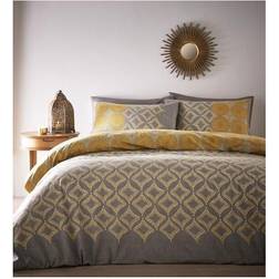 Portfolio Home Joel Ochre Super Duvet Cover Yellow