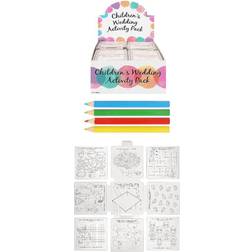 Children's Wedding Activity Pack Activities Games Puzzles Colouring Pencils Party Favour Kids