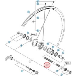 Shimano bak racer, M10x141mm