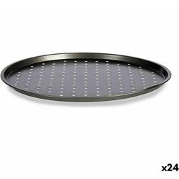 Kinvara Bandeja Para Pizza Gris Acero Al Carbono 33 x 1 x 33 cm (24 Unidades) Bandejade Horno