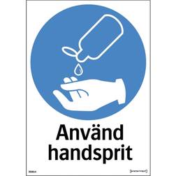 Skylt Använd Handsprit 210x297 Pl SYSTEMTEXT