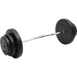 vidaXL Curlstange mit Gewichten 60 kg