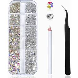 Huetfat Nail Art Rhinestones Kit 3-pack