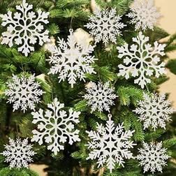 Snowflake Christmas Tree Ornament 3.4cm 36pcs