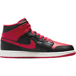 NIKE Air Jordan 1 Mid M - Black/White/Fire Red