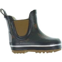 Mikk-Line Short Rubber Boots - Forest Night