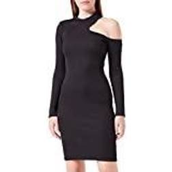 HUGO BOSS Dam Nermine Jersey_Dress, Black1, XL