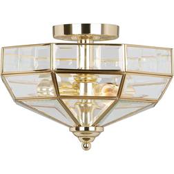 Elstead Lighting Old Park Loftlampe Poleret Messing Loftplafond