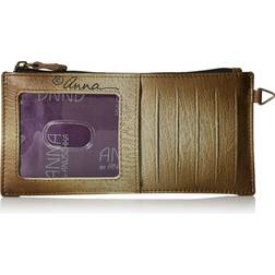 Anna by Anuschka Anuschka Hand Painted Genuine Leather Organizer Wallet - Floral Paradise Tan