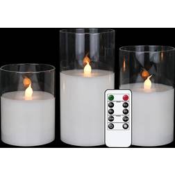 Flickering Light LED Candle 15.2cm 3pcs