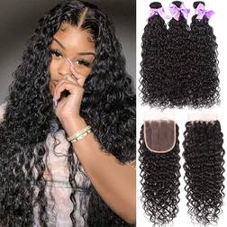 Laritaiya Water Wave Bundles Natural Black 3-pack