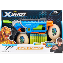 Xshot Dino Attack Dino Striker Foam Dart Blaster (16 Darts, 4 Eggs)