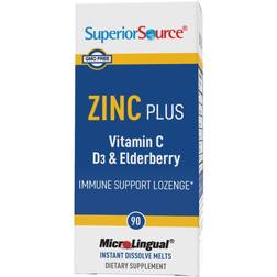 Superior Source Zinc Plus Lozenges, Vitamin C