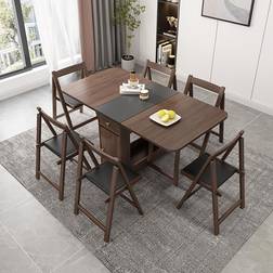 Homary Ultic Folding Dining Set 31.5x59.1" 5