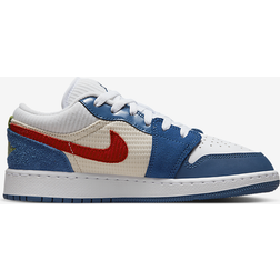 Nike Air Jordan 1 Low SE GS - French Blue/White/Gym Red/Chutney