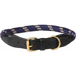 Weatherbeeta Rope Dog Collar navy/brown