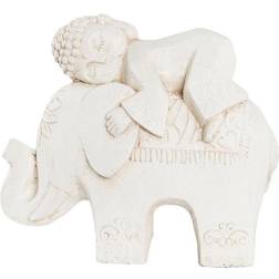 Dkd Home Decor Ældet overflade Elefant Orientalsk Magnesium 44 Dekorationsfigur