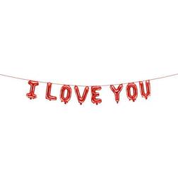 PartyDeco Folieballon Slinger 'I Love You'