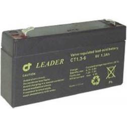 Lemvigh-Müller Blybatteri 6v-1,3ah 97x24x52 F1
