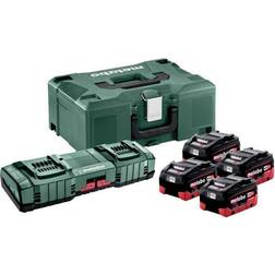 Metabo Basic-Set 4x LiHD 5.5Ah ASC 145 DUO 685180000 Accupacklader