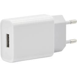 SiGN 1xUSB-A, 2.4A vægoplader Hvid