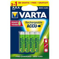 Varta 5670 3 1 st Laddningsbara Batterier ACCU AAA Ni-MH/800mAh/1,2V