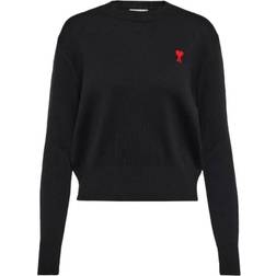 Ami Paris De Coeur Crewneck Sweater Women - Black