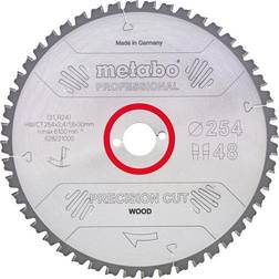 Metabo 4007430190369 628227000 Rundsavklinge precision cut wood, kvaliltet professional, til semistationære rundsav