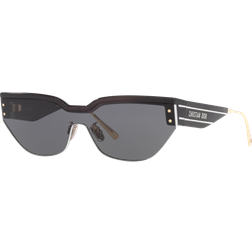 Dior Shield Sunglasses, 144mm Black/Gray