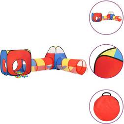 vidaXL Tenda Da Gioco Per Bambini 250 Palline Multicolore 190x264x90cm