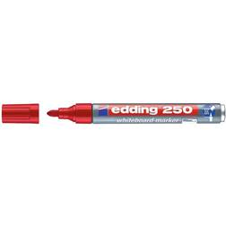 Edding 250-002 rød Board marker, rund spids 1,5-3mm (10stk